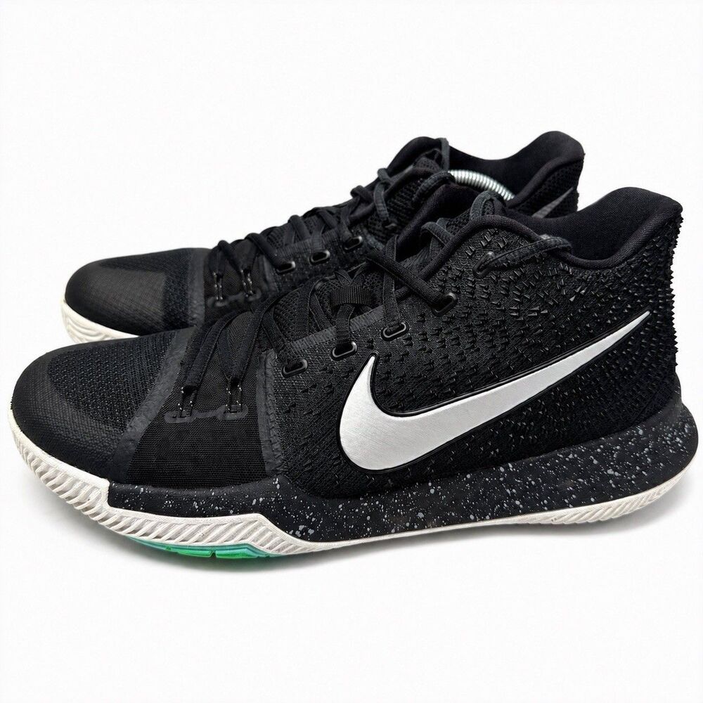 Nike Kyrie 3 Black Ice 852395-018 Men’s Basketball Shoes Black Silver Size 12